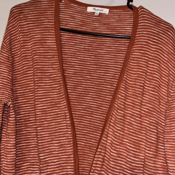Madewell open front long sleeve cardigan great fall colors,great for holidays - Picture 6 of 6
